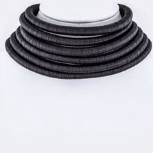 Jewelry - Black layered rope choker set